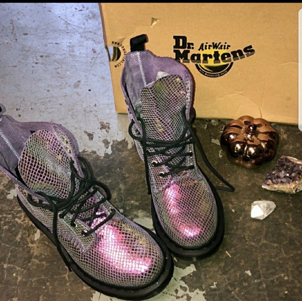 Gorgeous Pink iridescent Dr. Martens